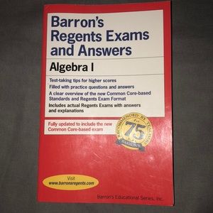 Barron’s Regents Exams and Answers - Algebra 1